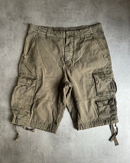 FW2006 Dolce & Gabbana Multi Pockets Cargo Olive Shorts  (L) - 1