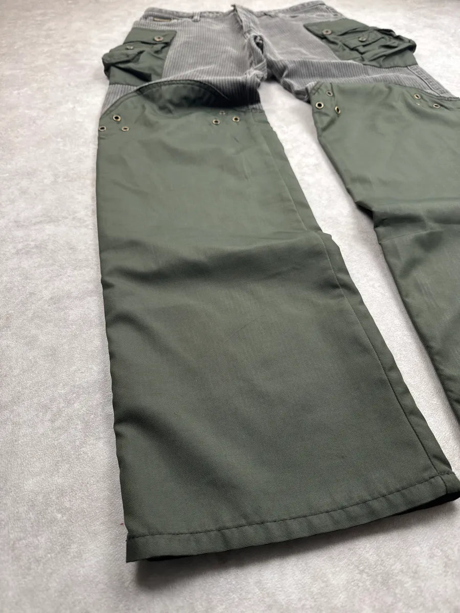 AW2003 Dolce & Gabbana Hybrid Grey Khaki Aviator Cargo Pants NwghDTOK 4