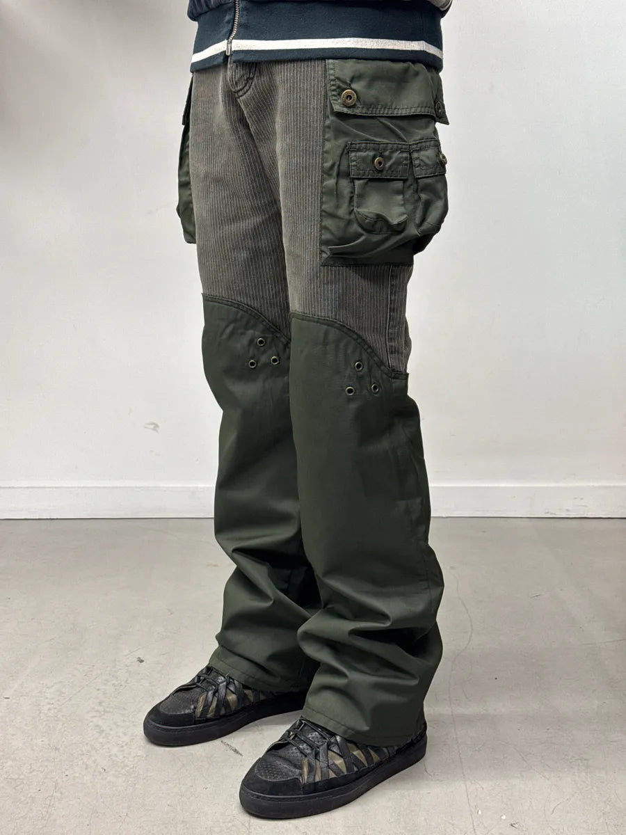 AW2003 Dolce & Gabbana Hybrid Grey Khaki Aviator Cargo Pants NwghDTOK 2
