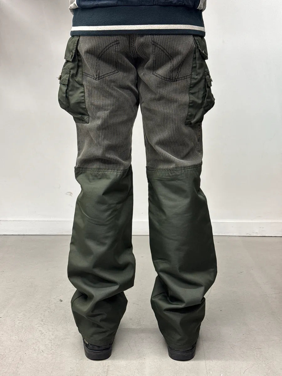 AW2003 Dolce & Gabbana Hybrid Grey Khaki Aviator Cargo Pants NwghDTOK 3