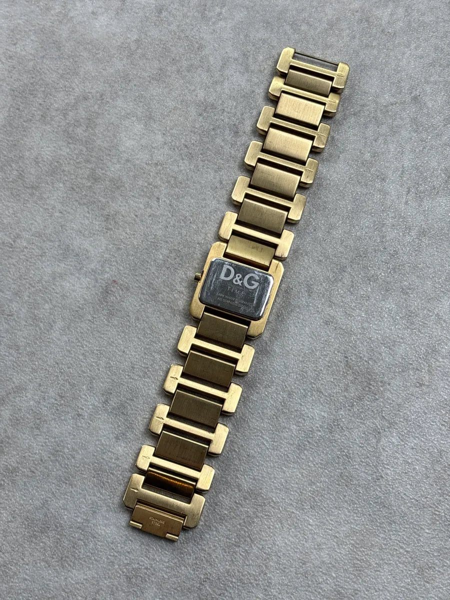 2000s Dolce & Gabbana Gold Stainless Steel Embellished Bracelet Watch NzzxTCdo 4