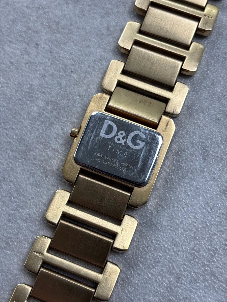 2000s Dolce & Gabbana Gold Stainless Steel Embellished Bracelet Watch NzzxTCdo 7