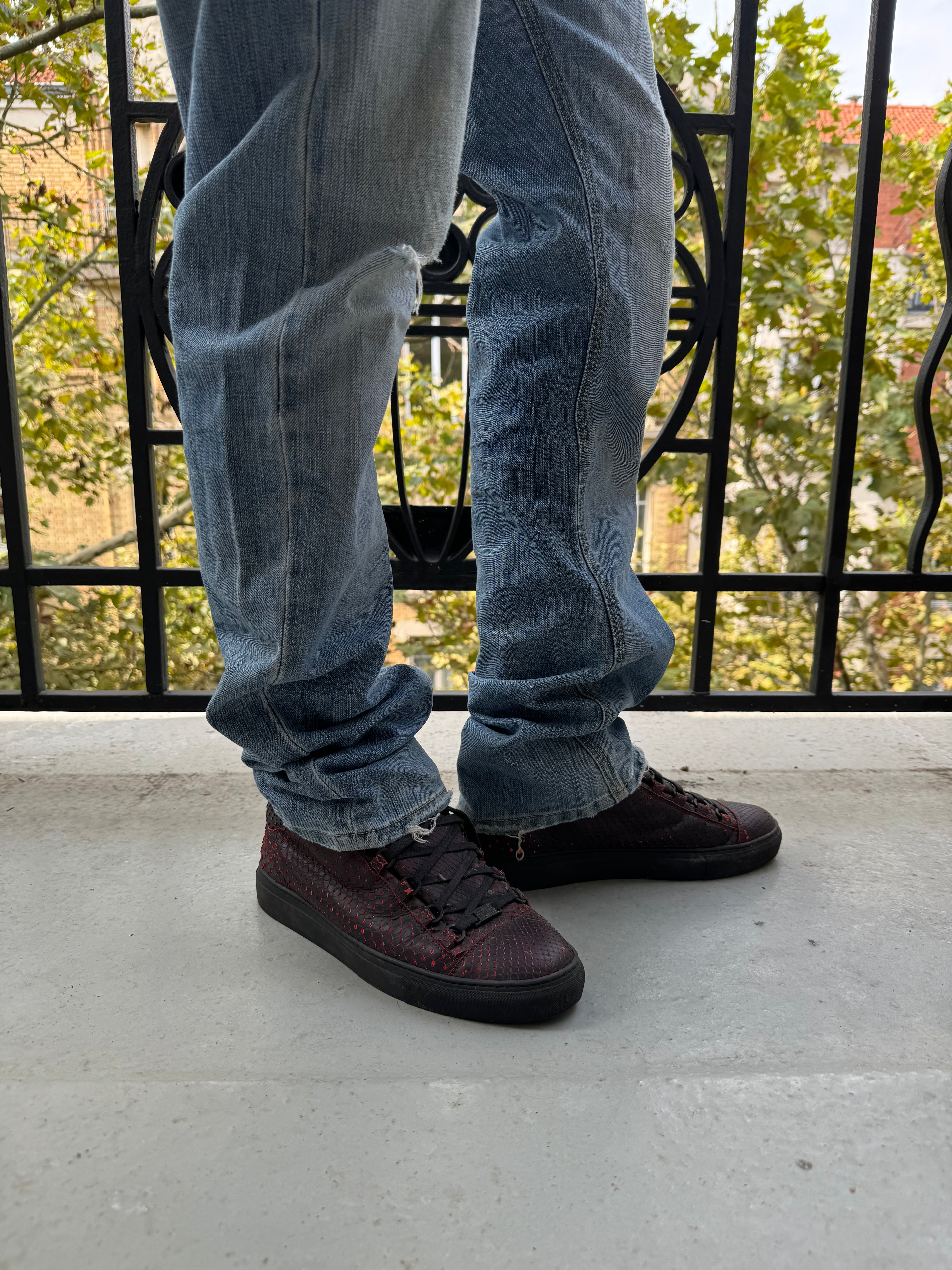 2014 Balenciaga Arena High Red Python Shell Effect  (43) - 8