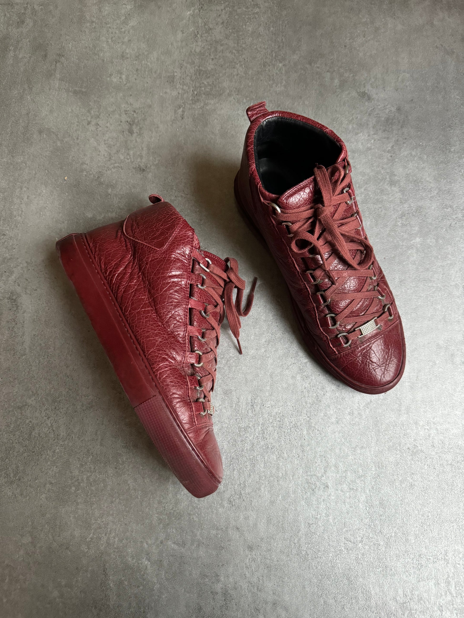 Balenciaga Arena High Bordeaux Leather  (42,5) - 8