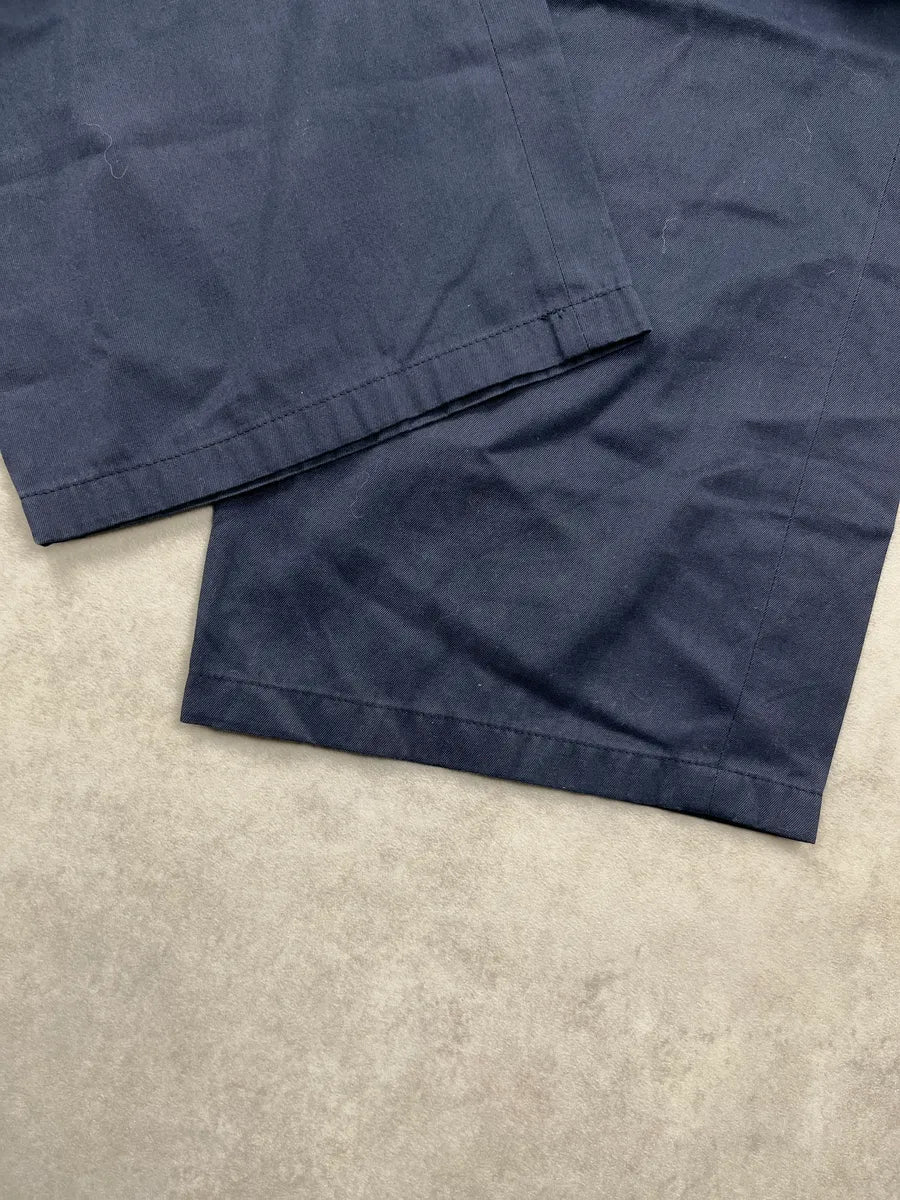 2000s Miu Miu Navy Wide Leg Patch Pocket Pants ODpWHWgH 7