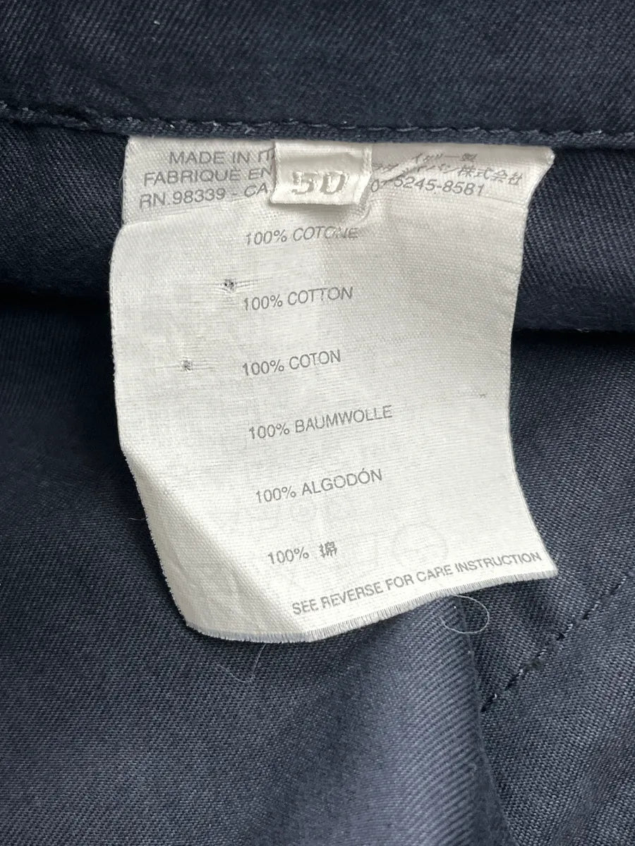 2000s Miu Miu Navy Wide Leg Patch Pocket Pants ODpWHWgH 10