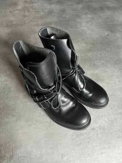 AW1998 Dirk Bikkembergs High Mountaineering Black Boots (43) - 4