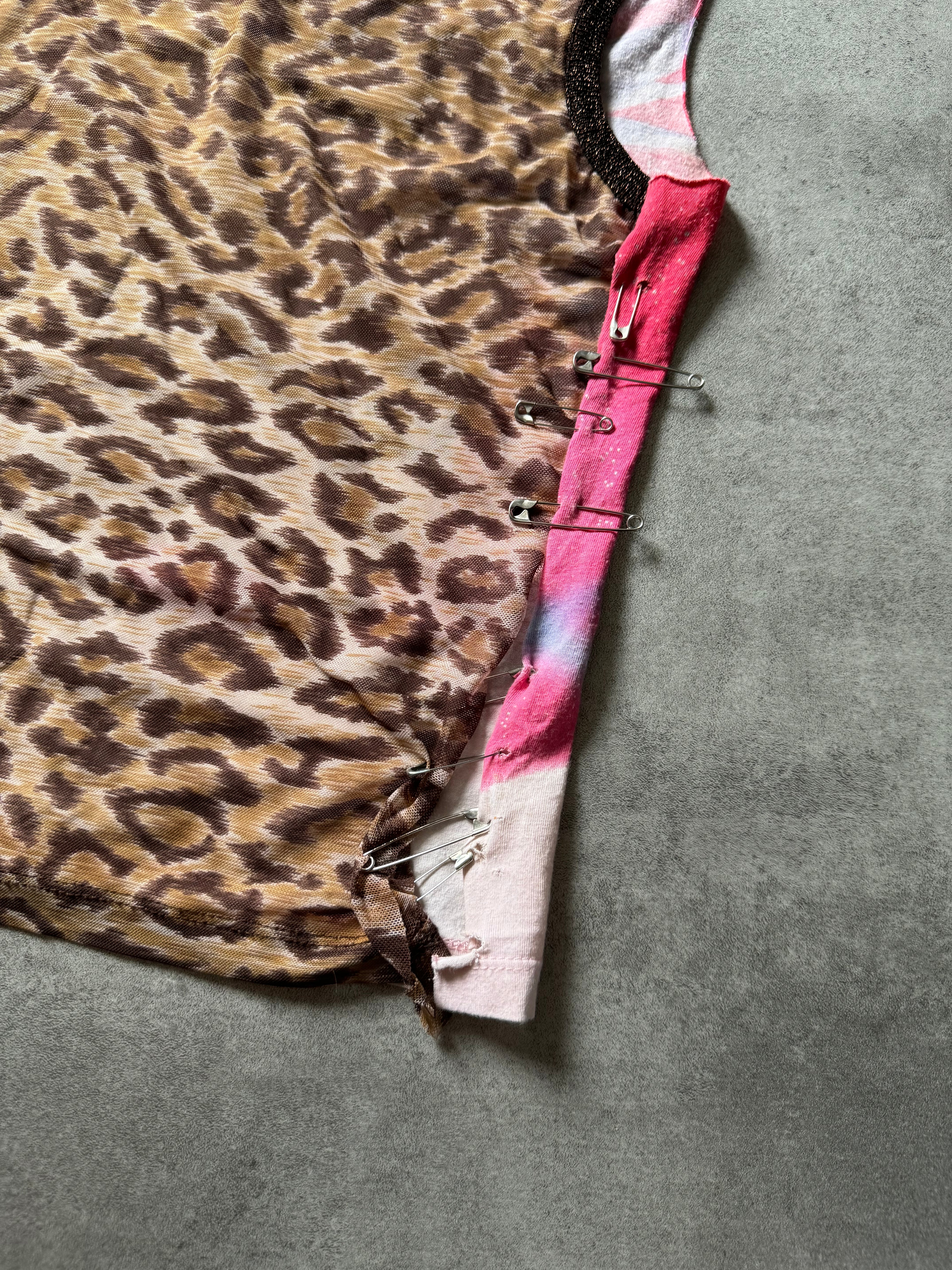 FW2001 Dolce & Gabbana Punk Face Jaguar Tank Topk  (XS) - 5