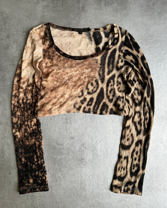 2000s Roberto Cavalli Leopard Magma Exploration Top (S) - 1