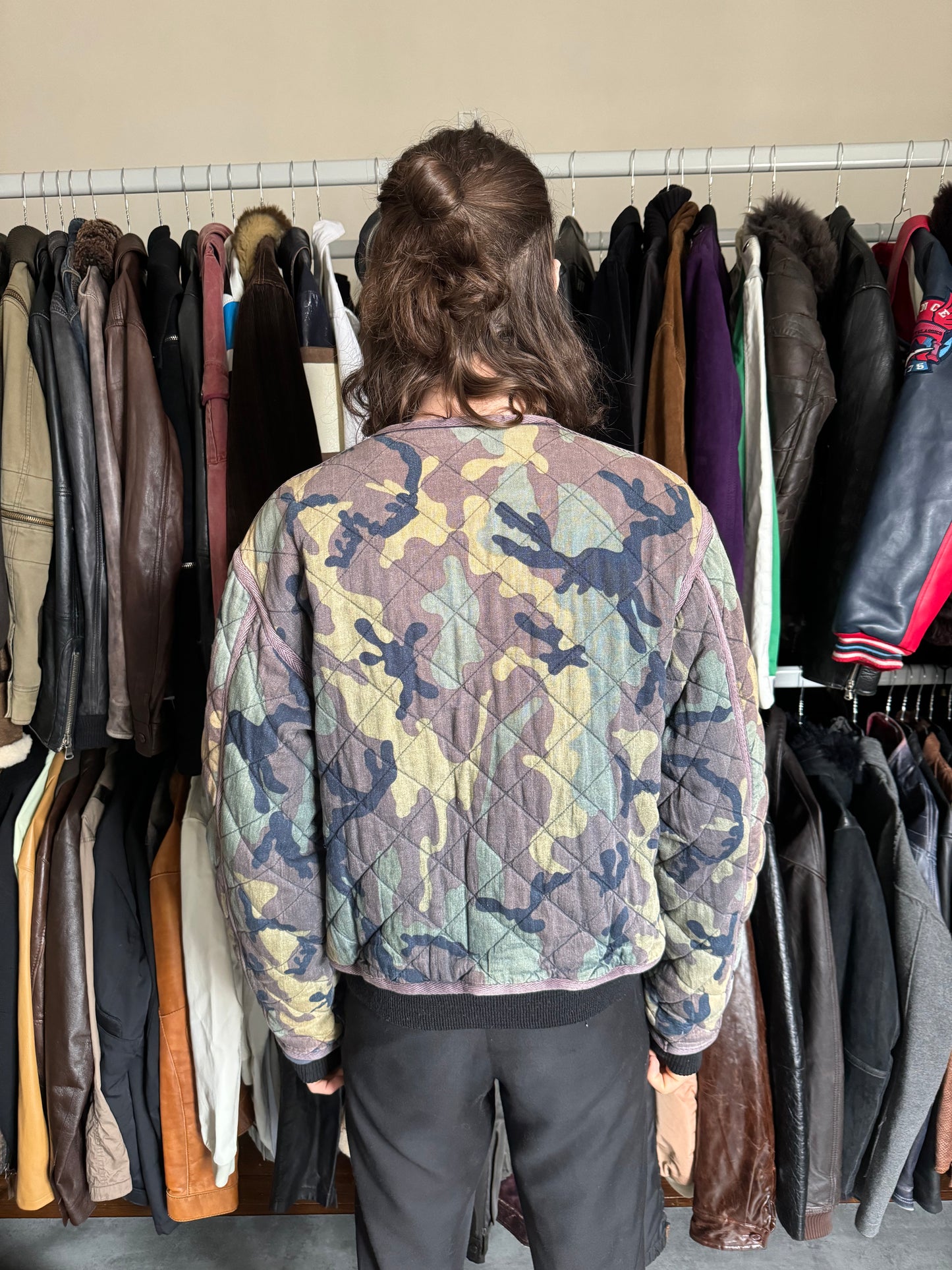 1990s Moschino Military Cozy Bomber Jacket  (S) - 7