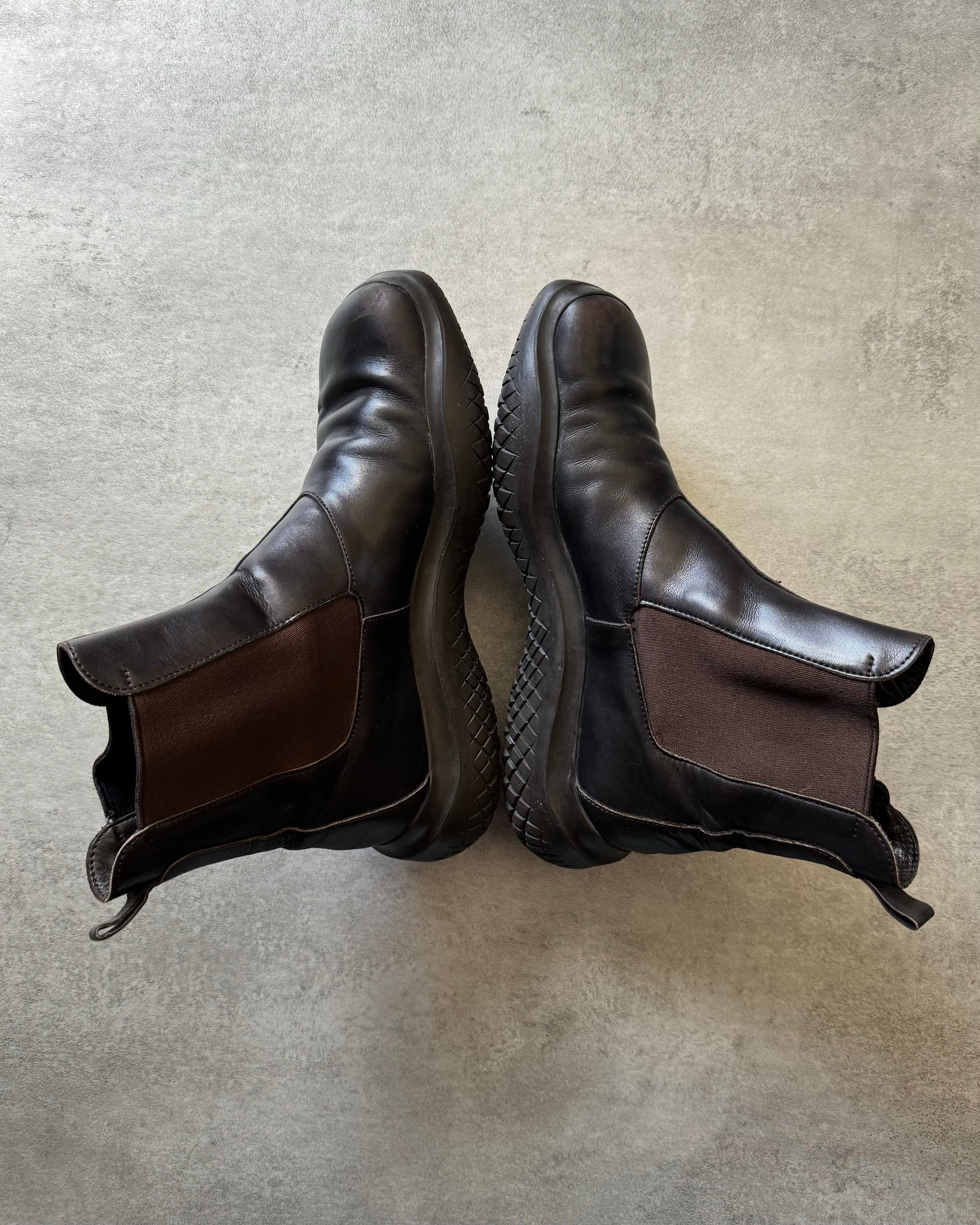 FW1999 Prada Brown Leather Boots (41) - 3