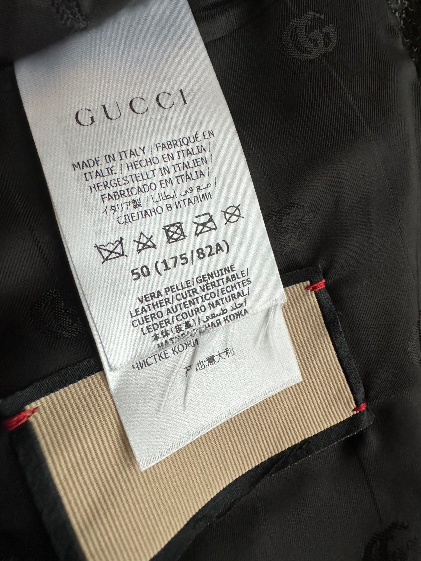 Gucci Black Python Leather Jacket (M) - 12