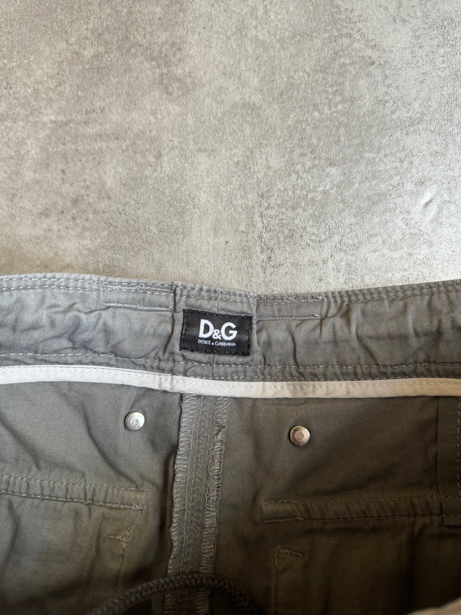 AW2006 Dolce & Gabbana Grey Brut Cargo Utility Shorts (M) - 7