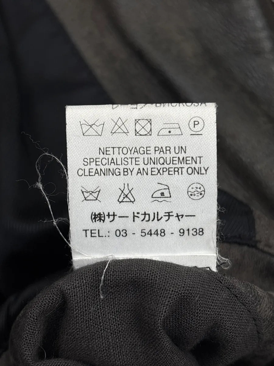 2000s Givenchy Dark Grey Brown Eroded Leather Zip Bomber Jacket OeFfqITd 14