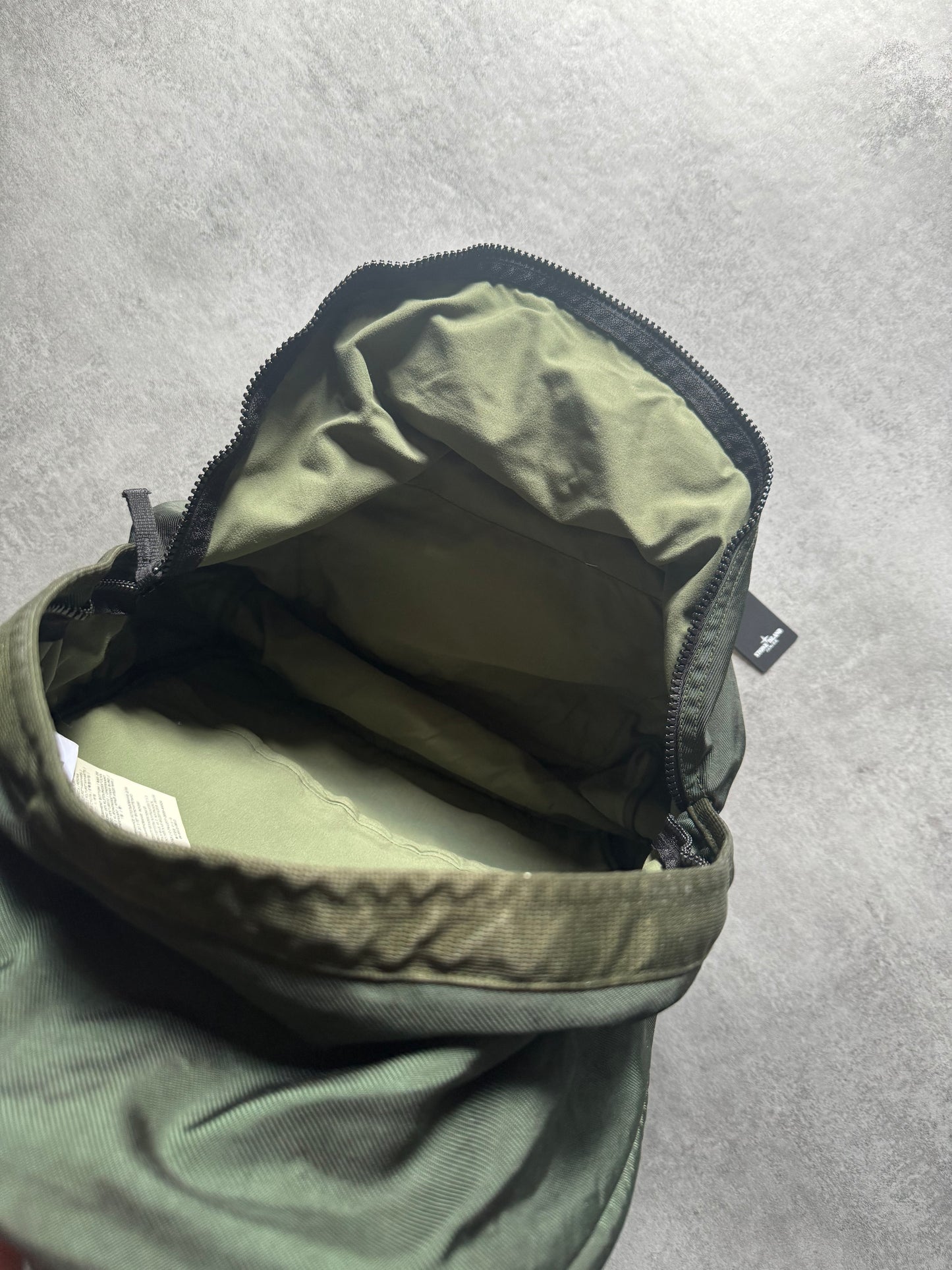 AW2021 Stone Island Olive Compass-Patch Backpack (OS) - 3