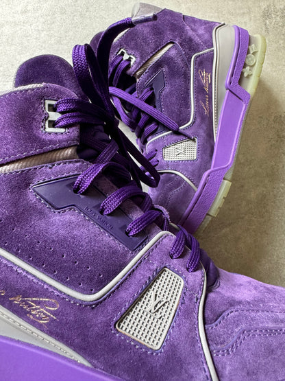 Louis Vuitton Purple High Trainer Shoes (40) - 6