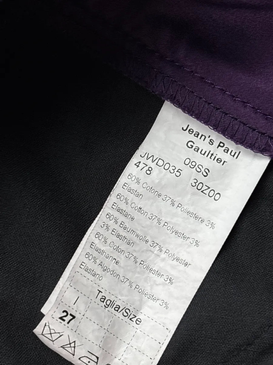 SS2009 Jean Paul Gaultier Purple Satin Bermuda Shorts OmySjDzZ 10
