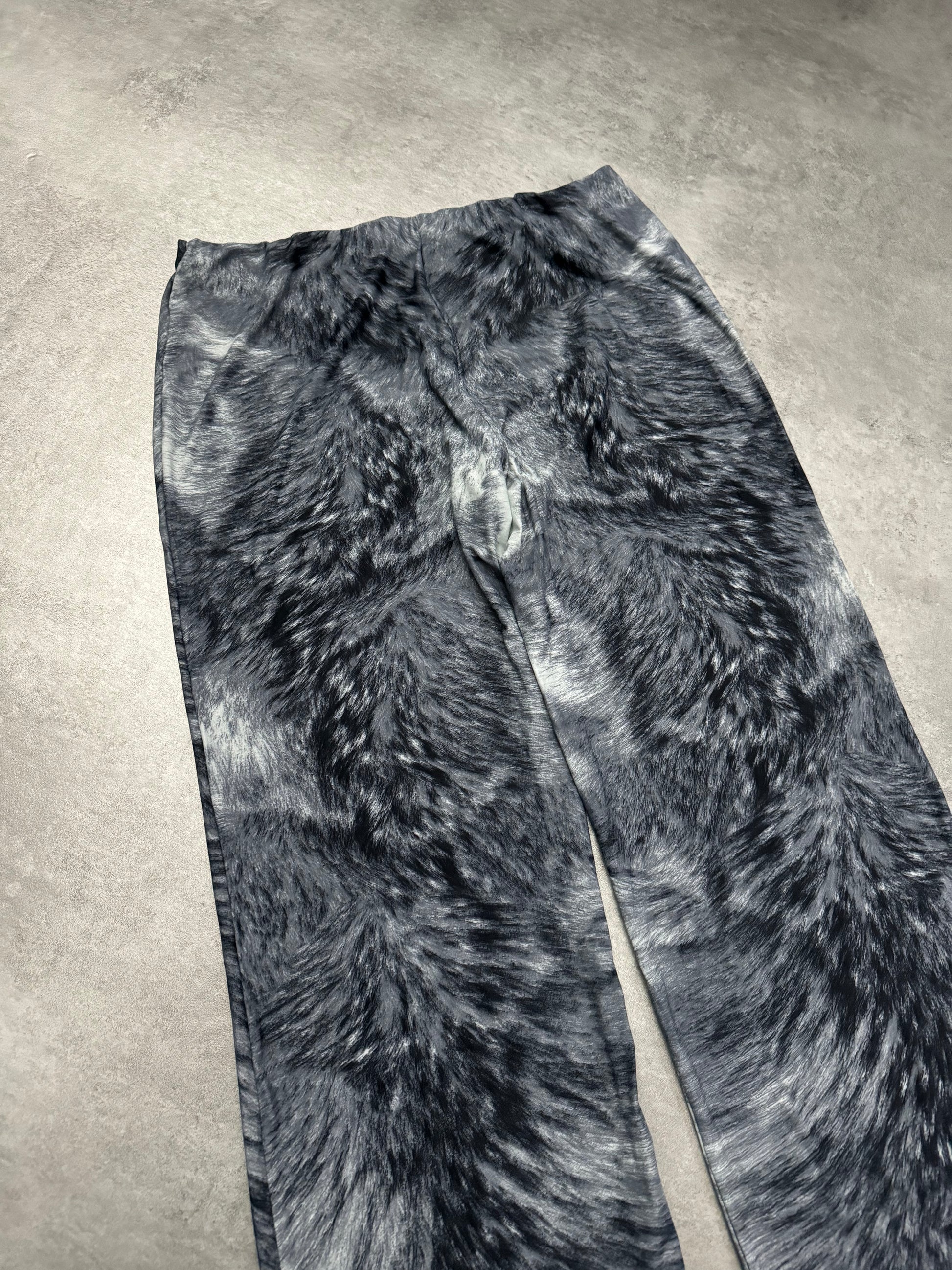 FW1999 Roberto Cavalli Cozy Thighs Fury Cloudy Pants (XS/S) - 3