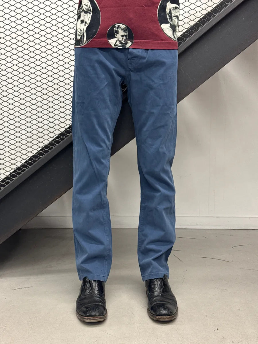 SS2009 Gucci Dark Blue Logo Hardware Straight Pants by Frida Giannini OqFSlowr 1