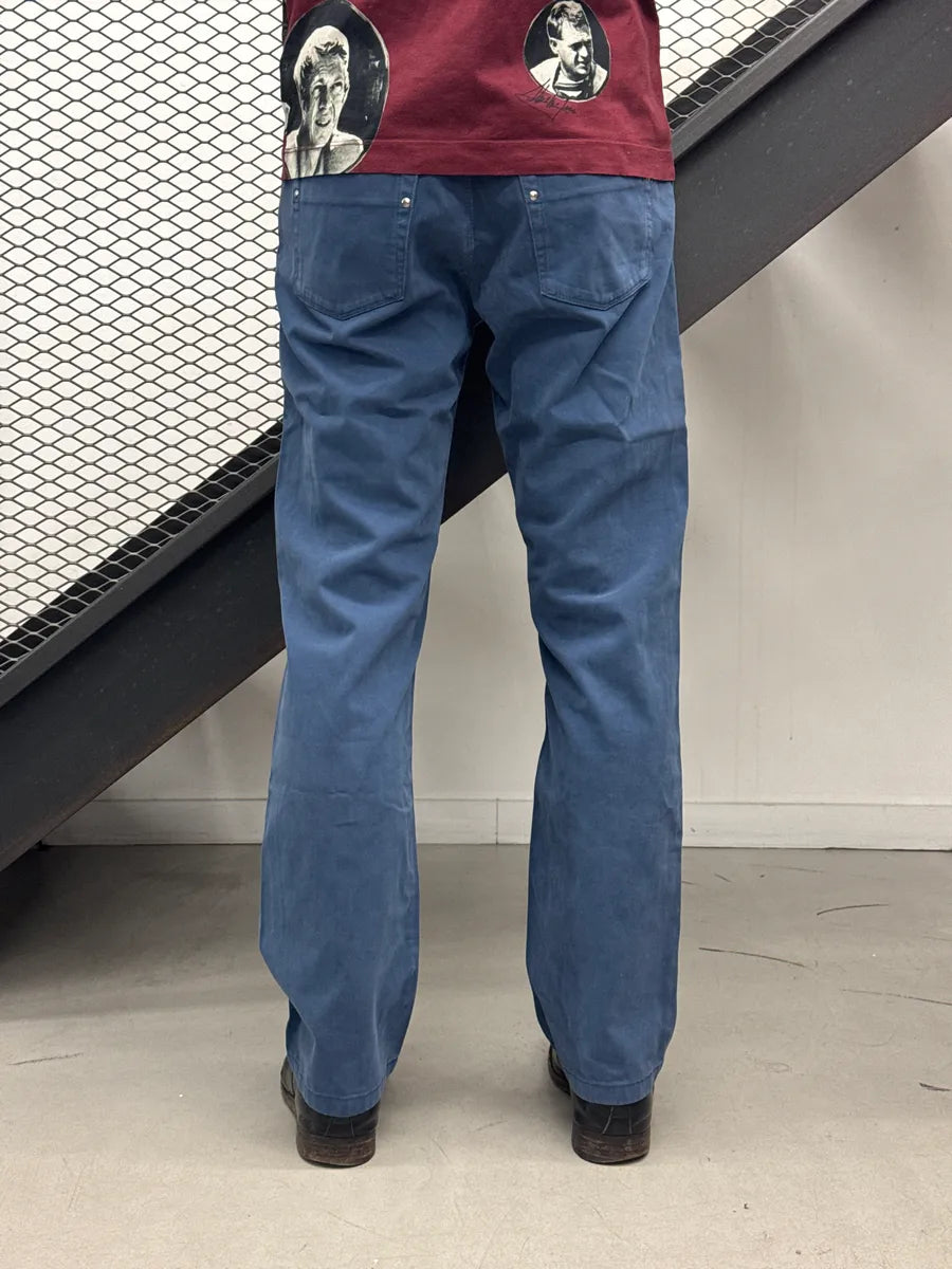 SS2009 Gucci Dark Blue Logo Hardware Straight Pants by Frida Giannini OqFSlowr 3