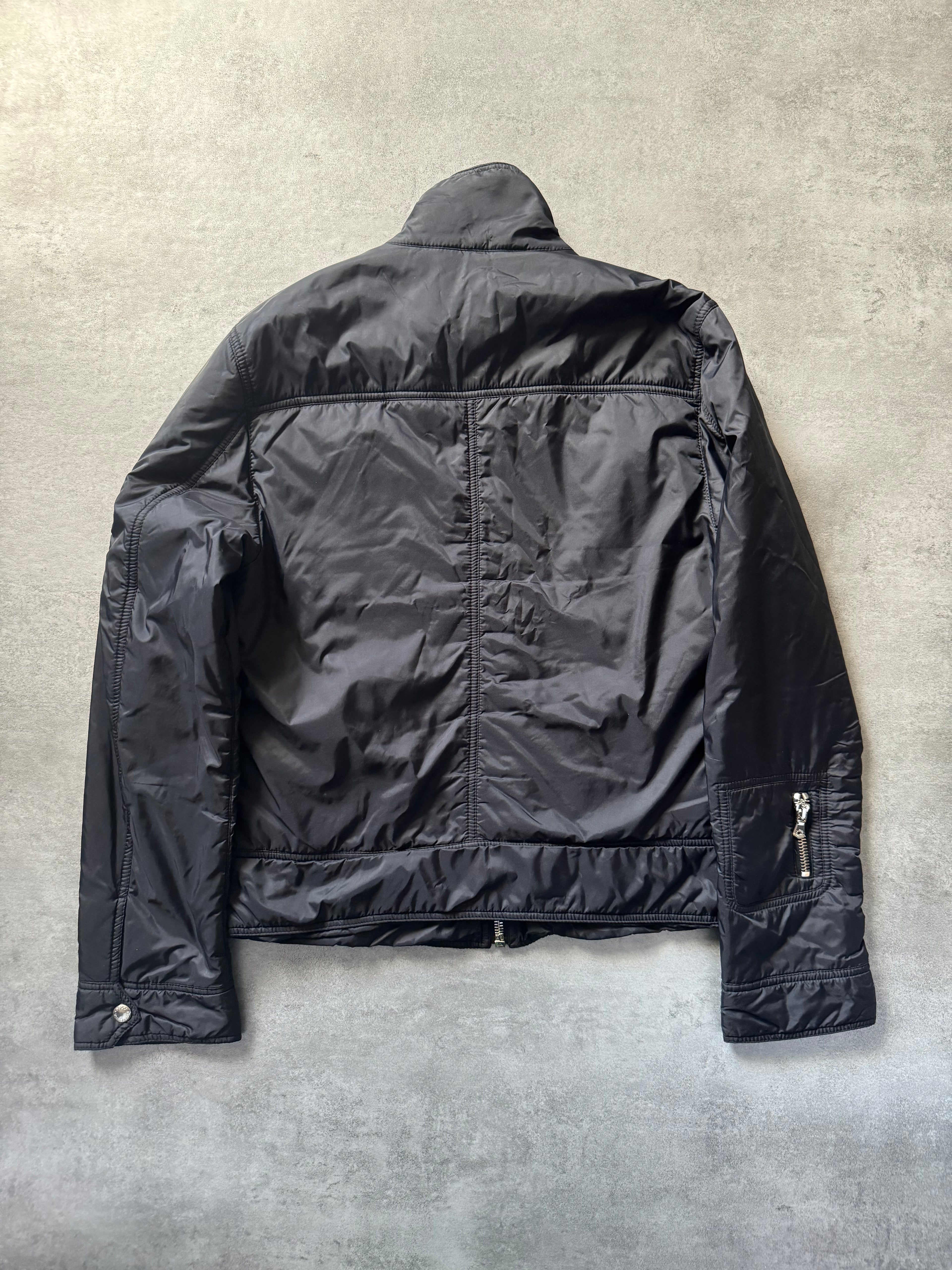 AW2003 Dolce & Gabbana Multi Zips Utility Black Puffer Jacket (M) - 2