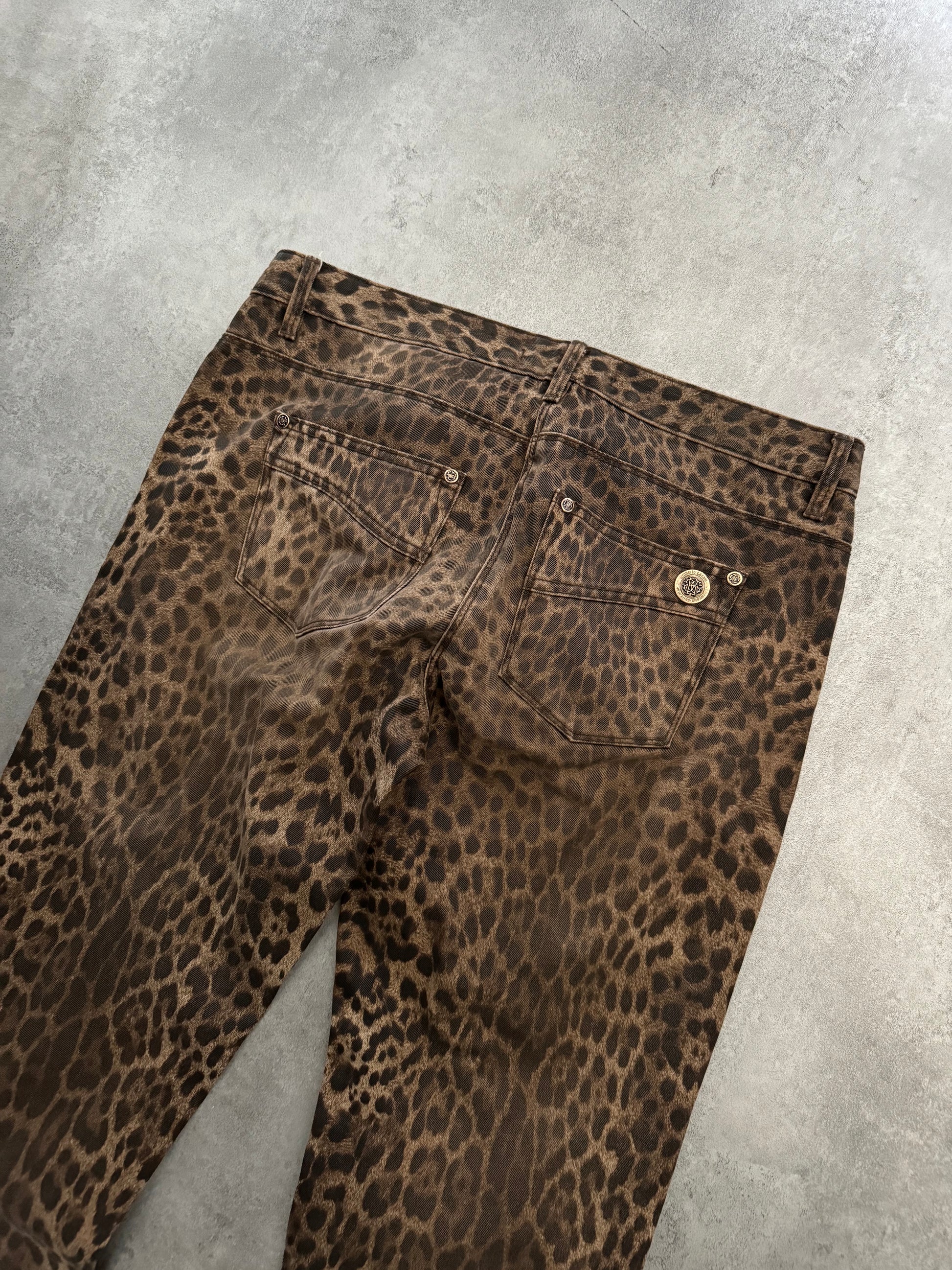 SS2010 Roberto Cavalli 40th Anniversary Leopard Royal Pants (S/M) - 4