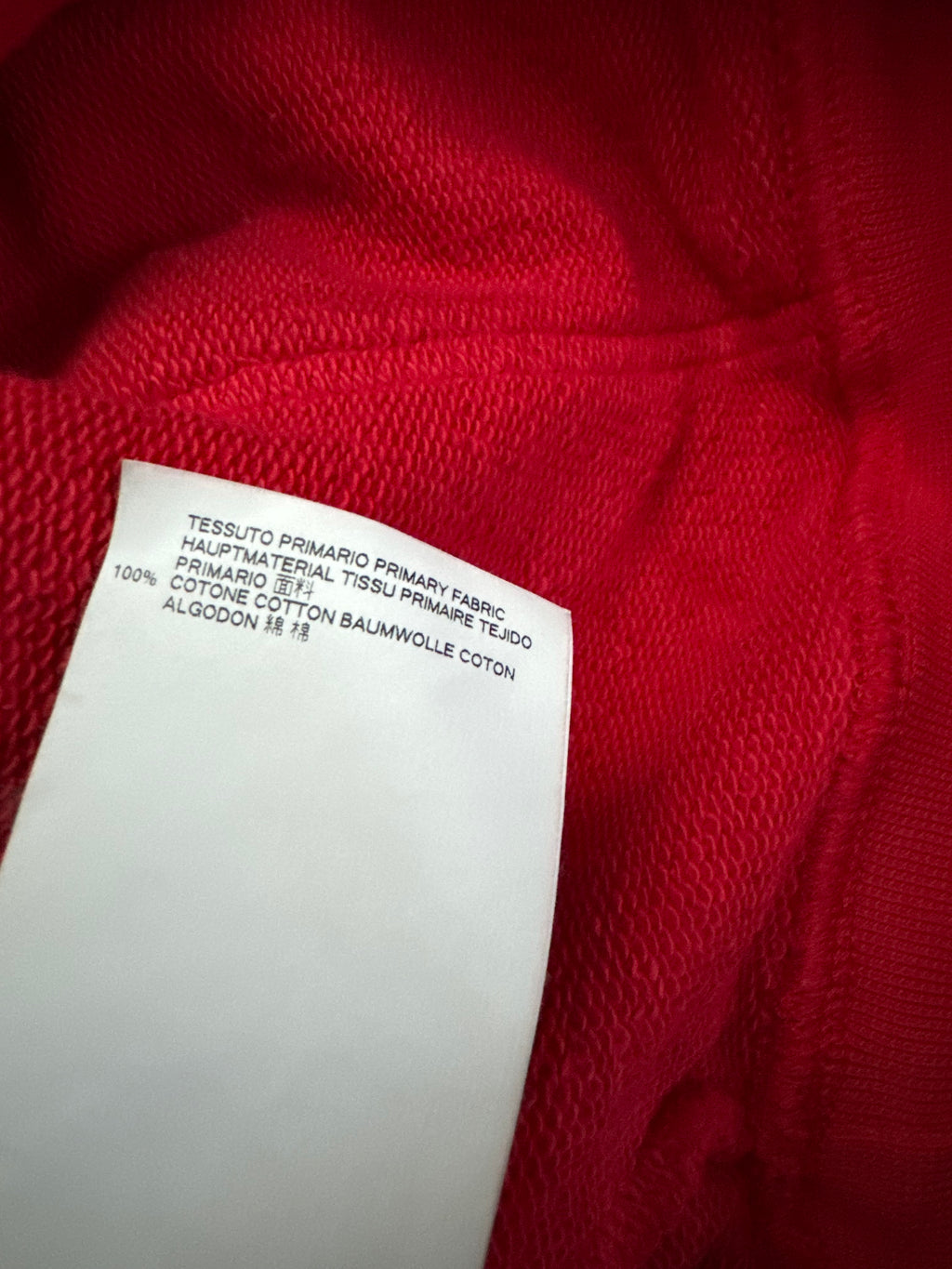 SS2018 Maison Margiela Red Signature Stereotype Hoodie  (M) - 5