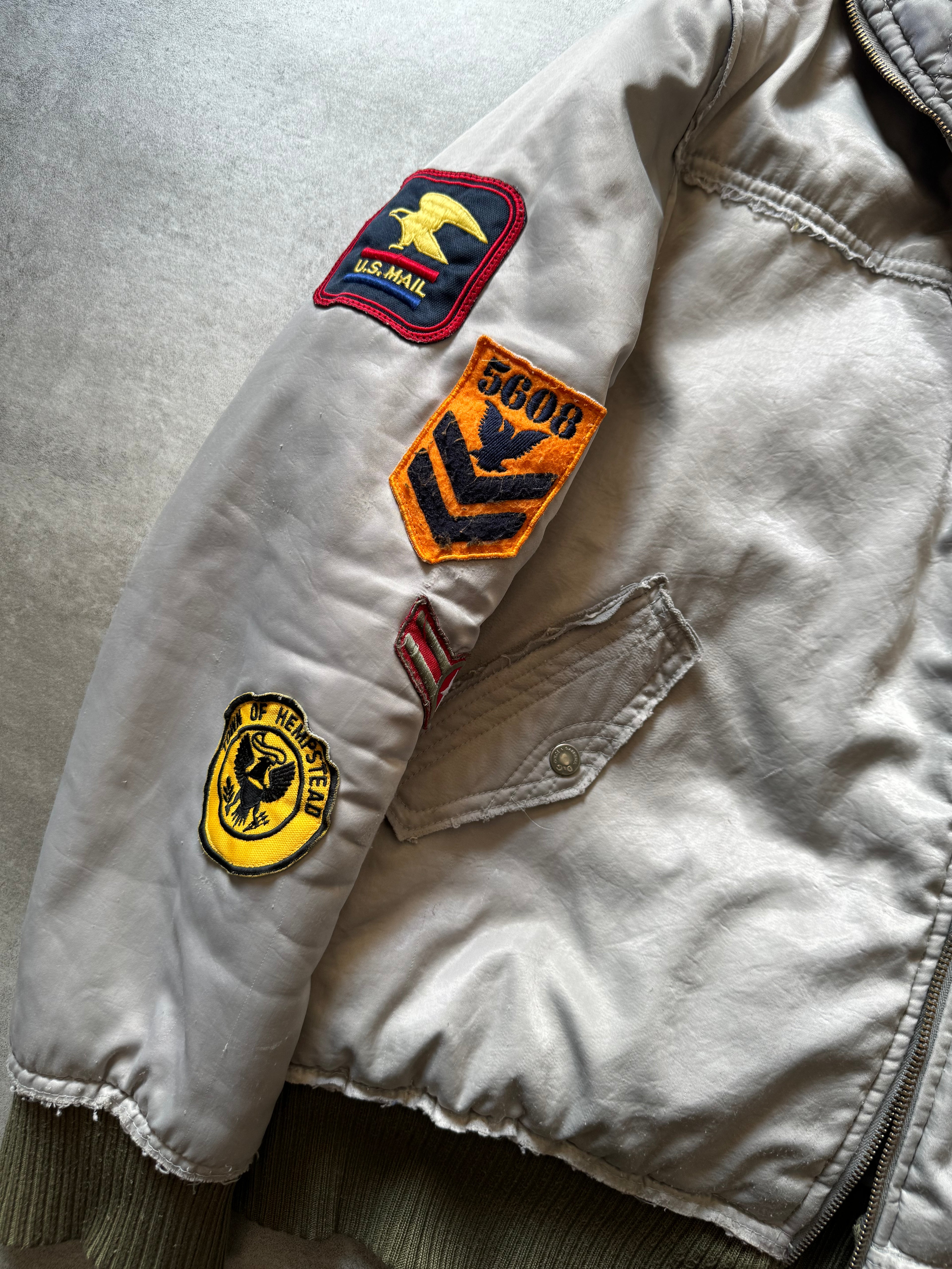 AW2003 Dolce & Gabbana Astro Aviator Grey Bomber Jacket (M) - 7