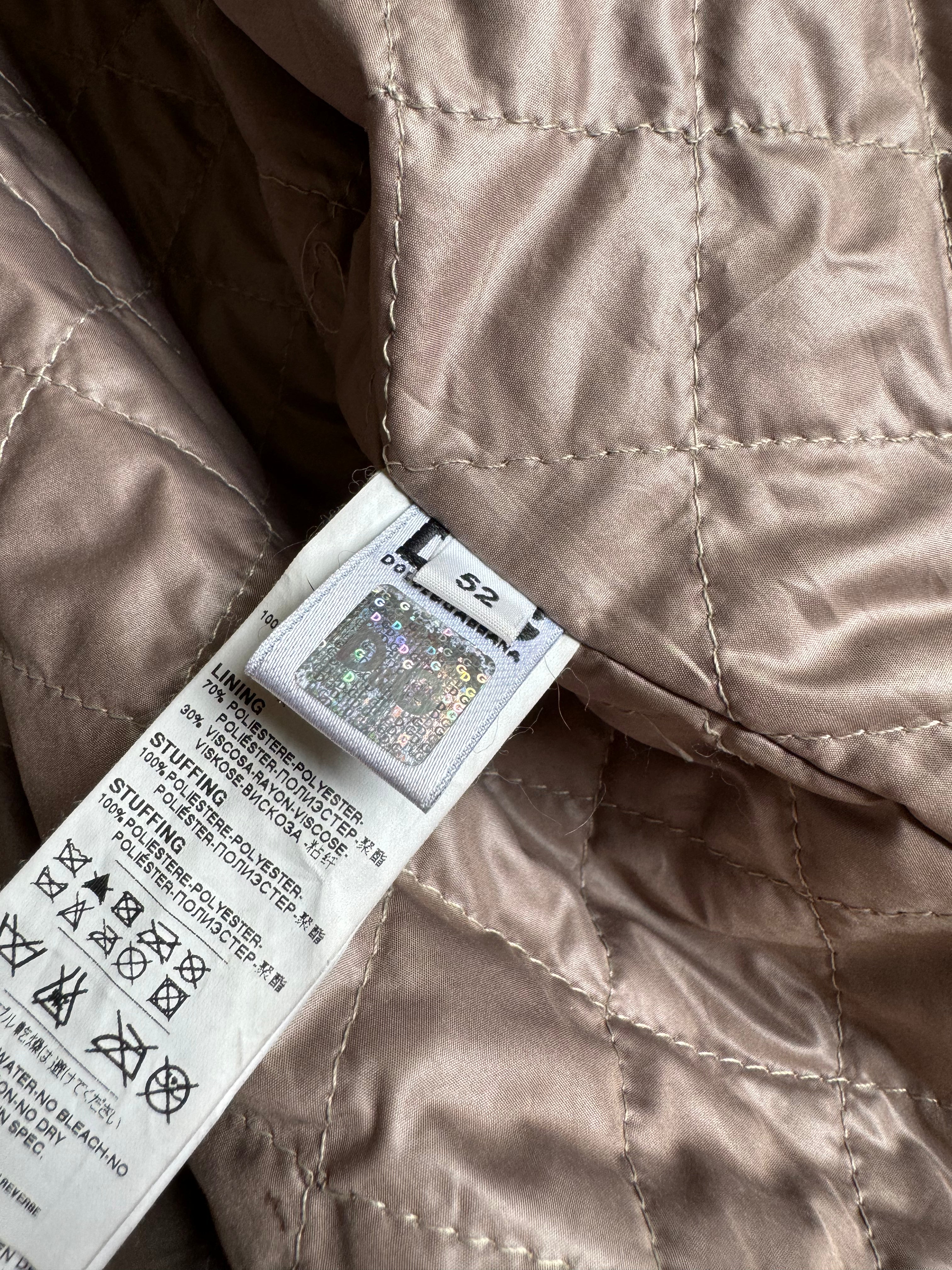 AW1996 Dolce & Gabbana Eroded Stone Leather Jacket  (L) - 4