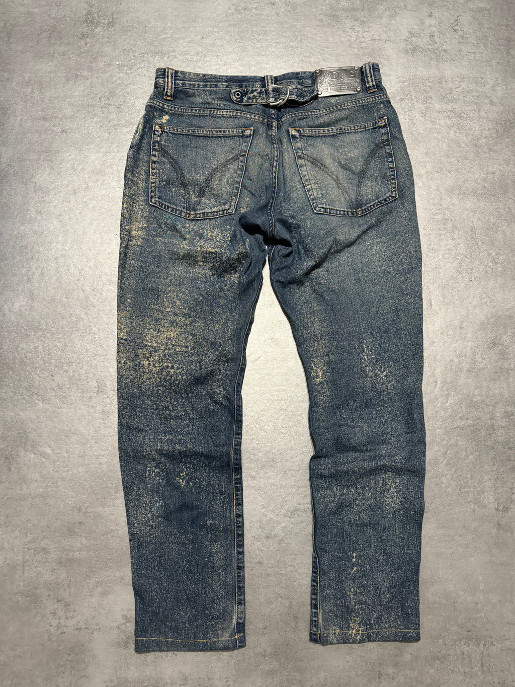 AW2003 Dolce & Gabbana Eroded Washed Denim Jeans  (S) - 2