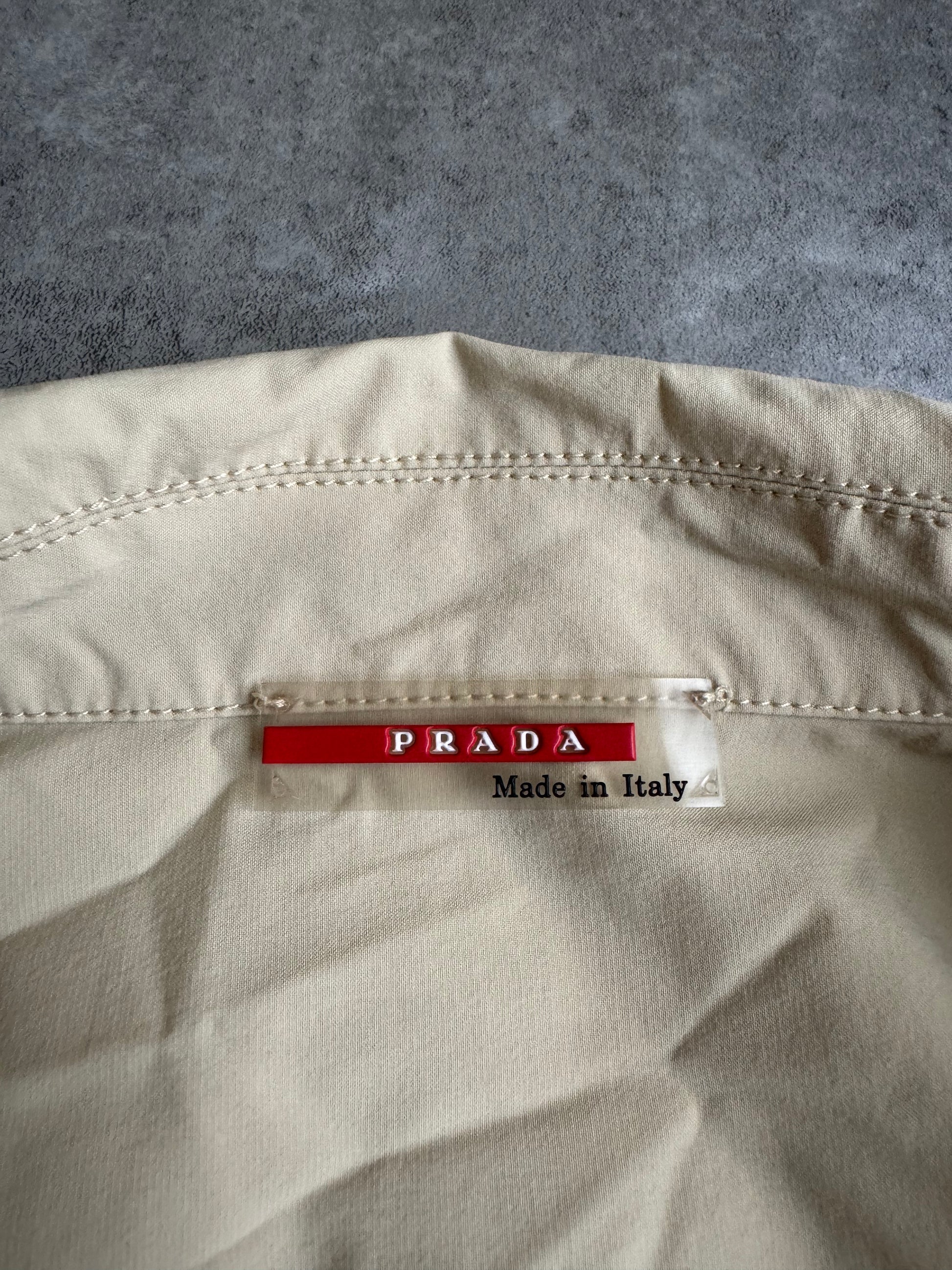 SS2004 Prada Sport Linea Rossa Red Tab Beige Tech Jacket (L) - 7