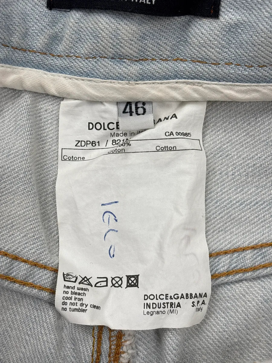 2000s Dolce & Gabbana Orange Contrast Denim Jeans PEgDIpDM 14