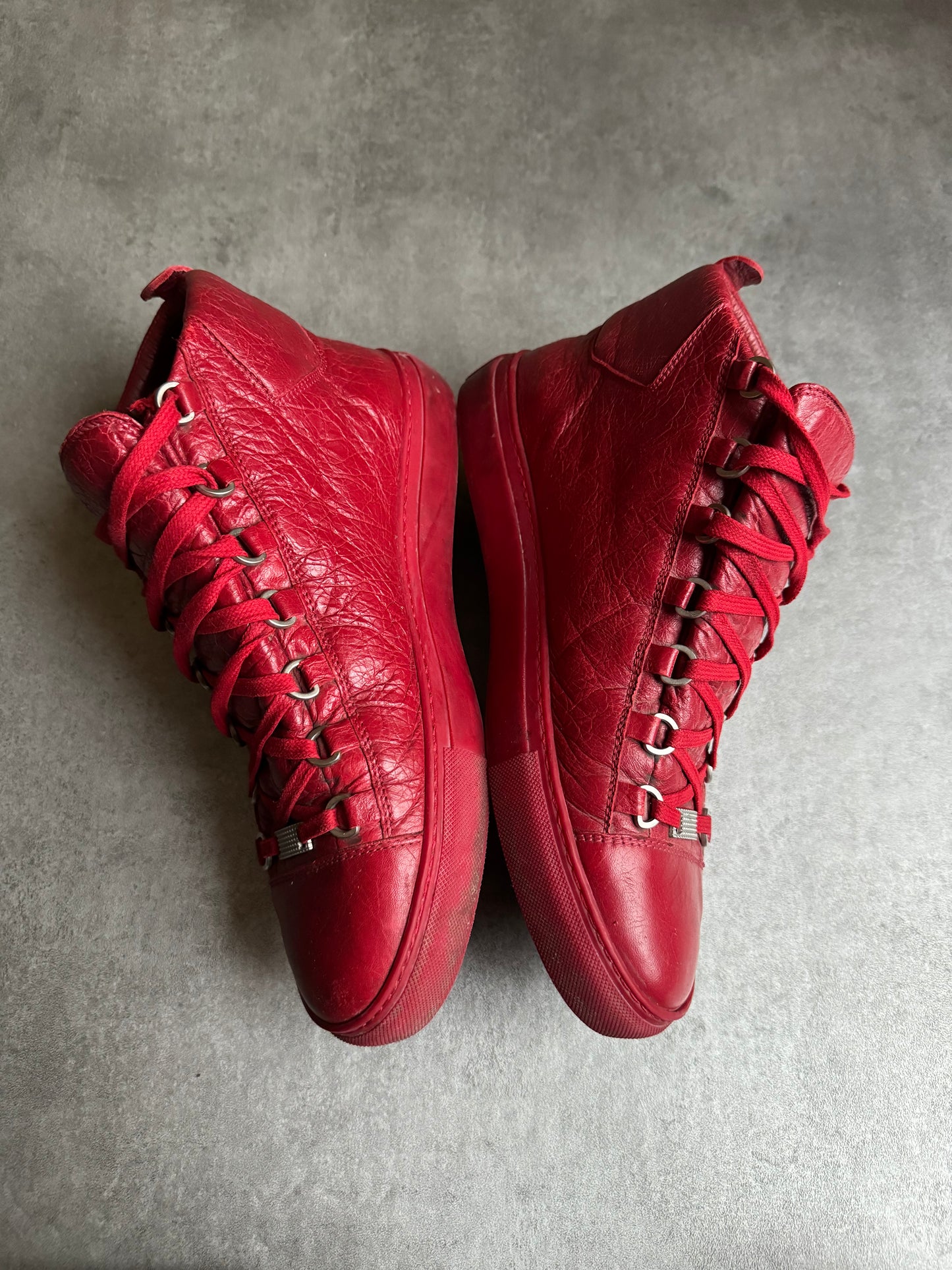 Balenciaga Arena High Red Leather  (43) - 8