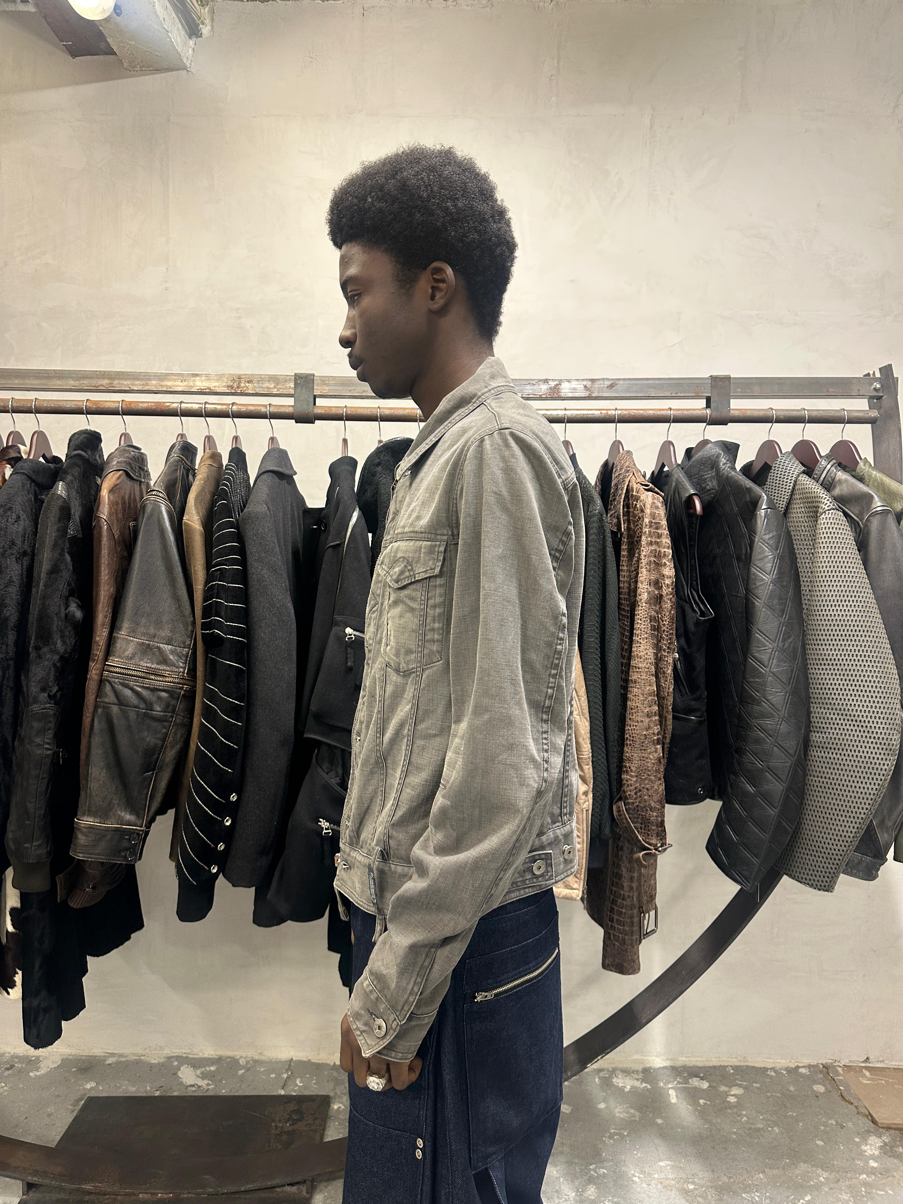 2000s Marithé + François Girbaud Grey Buttoned Jacket