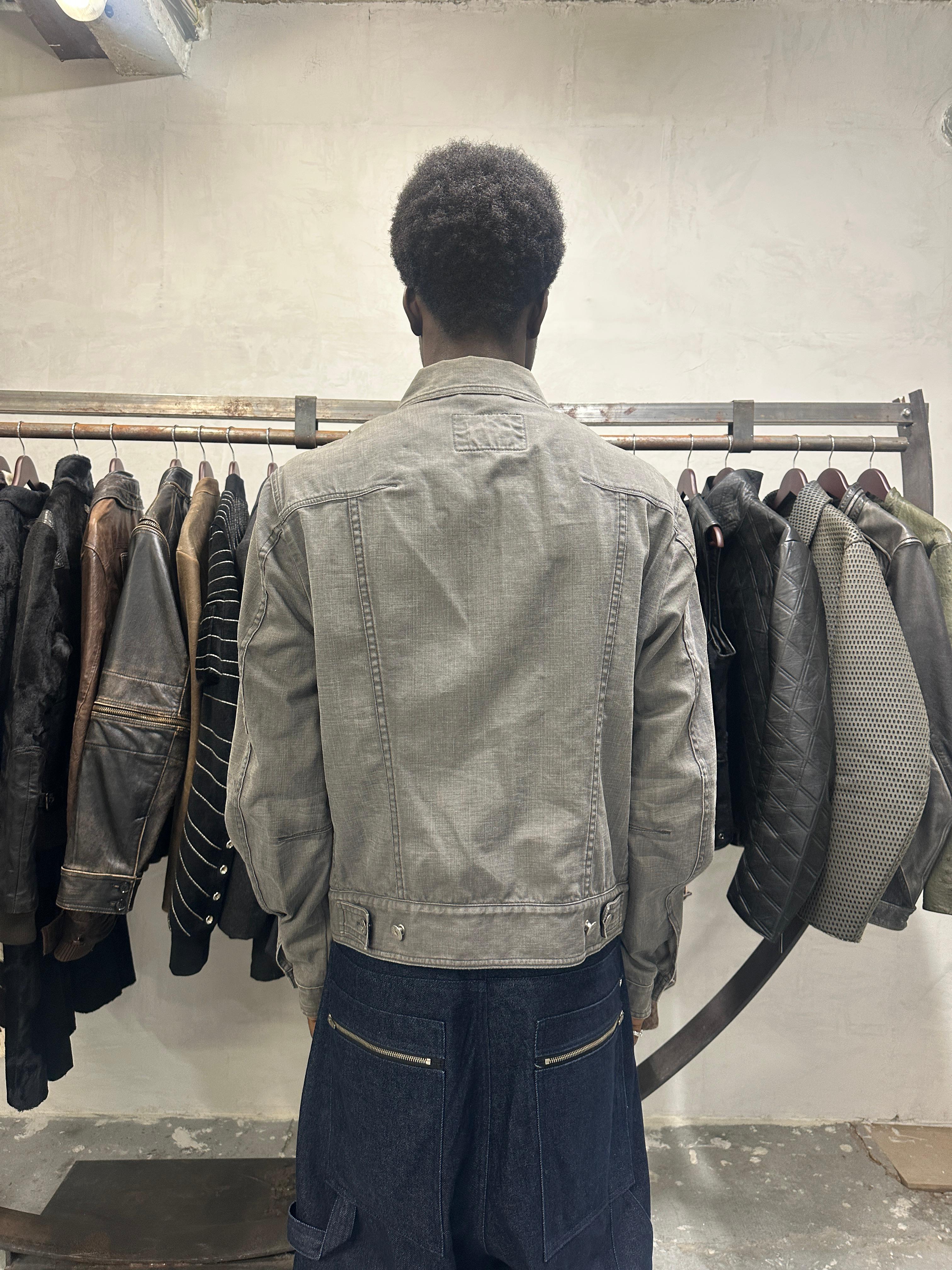 2000s Marithé + François Girbaud Grey Buttoned Jacket