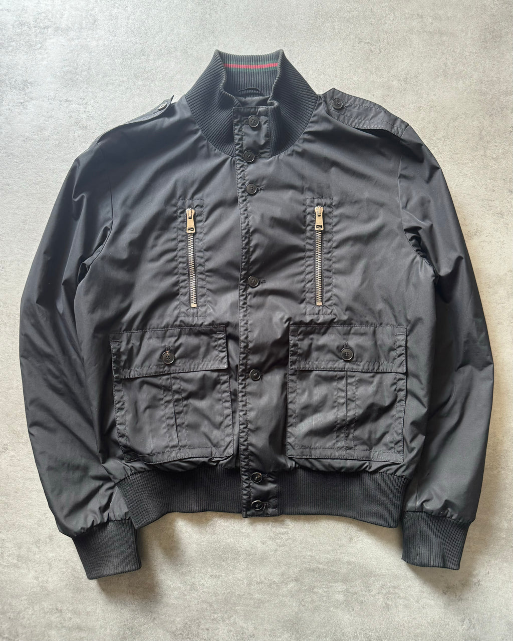 AW2009 Gucci Madonna Black Light Jacket (L) - 1