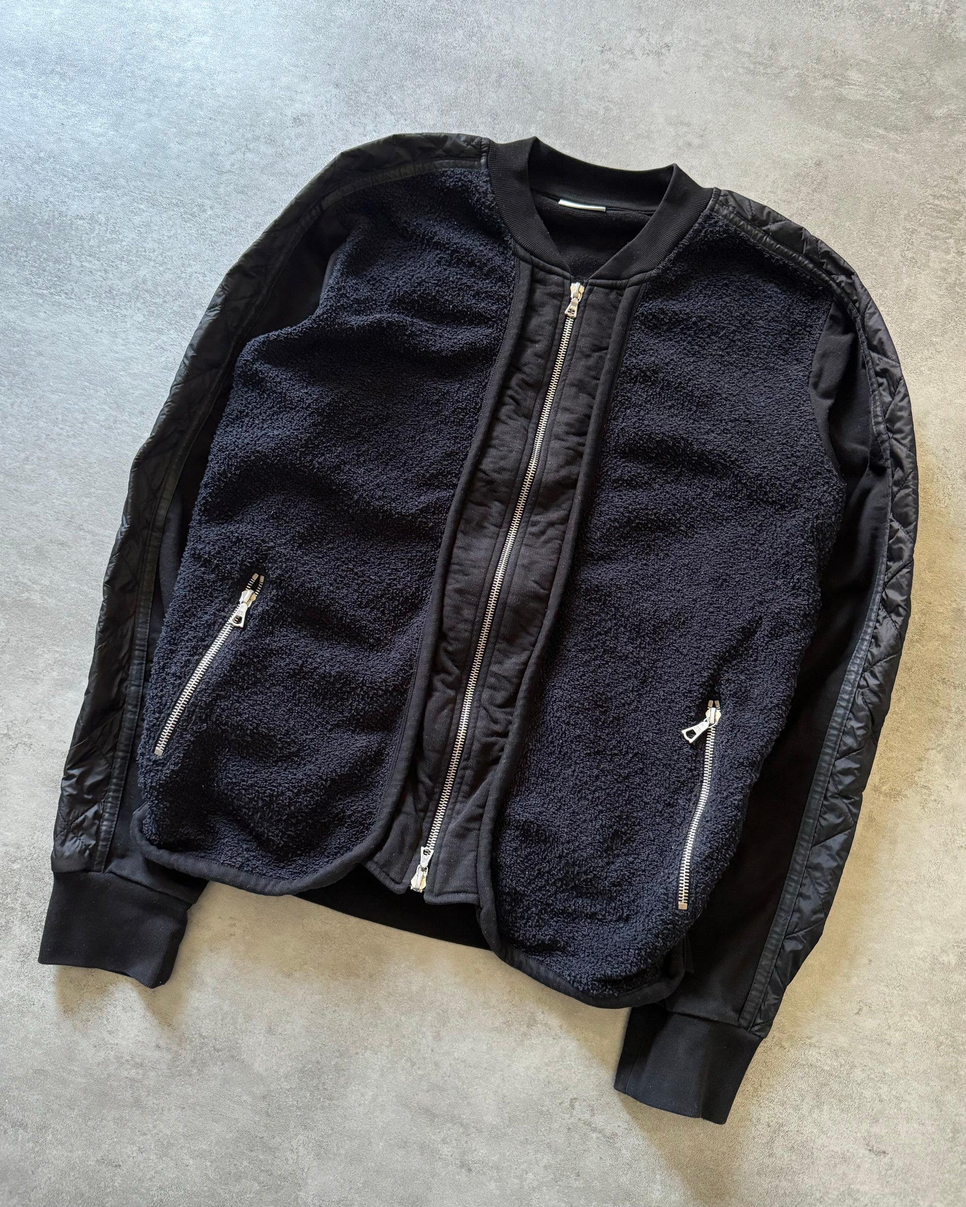 Dries Van Noten Hybrid Fleece Zip Jacket (L) - 4