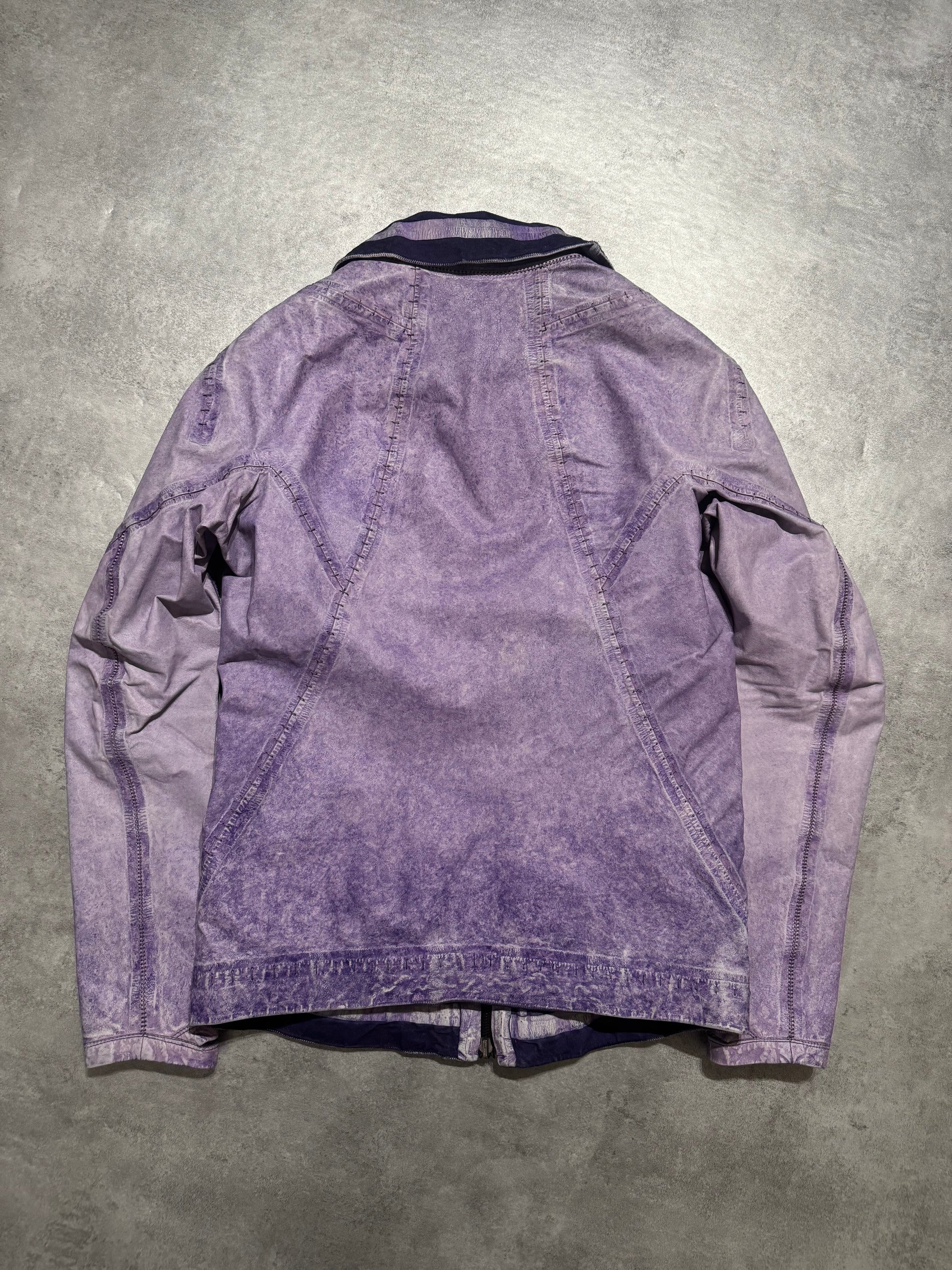 Isaac Sellam Versatil Reversible Purple Rain Avant Garde Leather Jacket (S/M) - 14