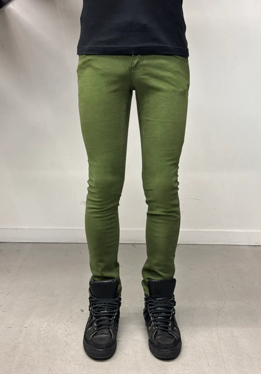 SS2012 Givenchy Olive Exposed Zip Waist pants PNkSmsfj 1
