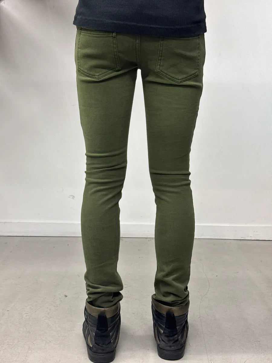 SS2012 Givenchy Olive Exposed Zip Waist pants PNkSmsfj 3