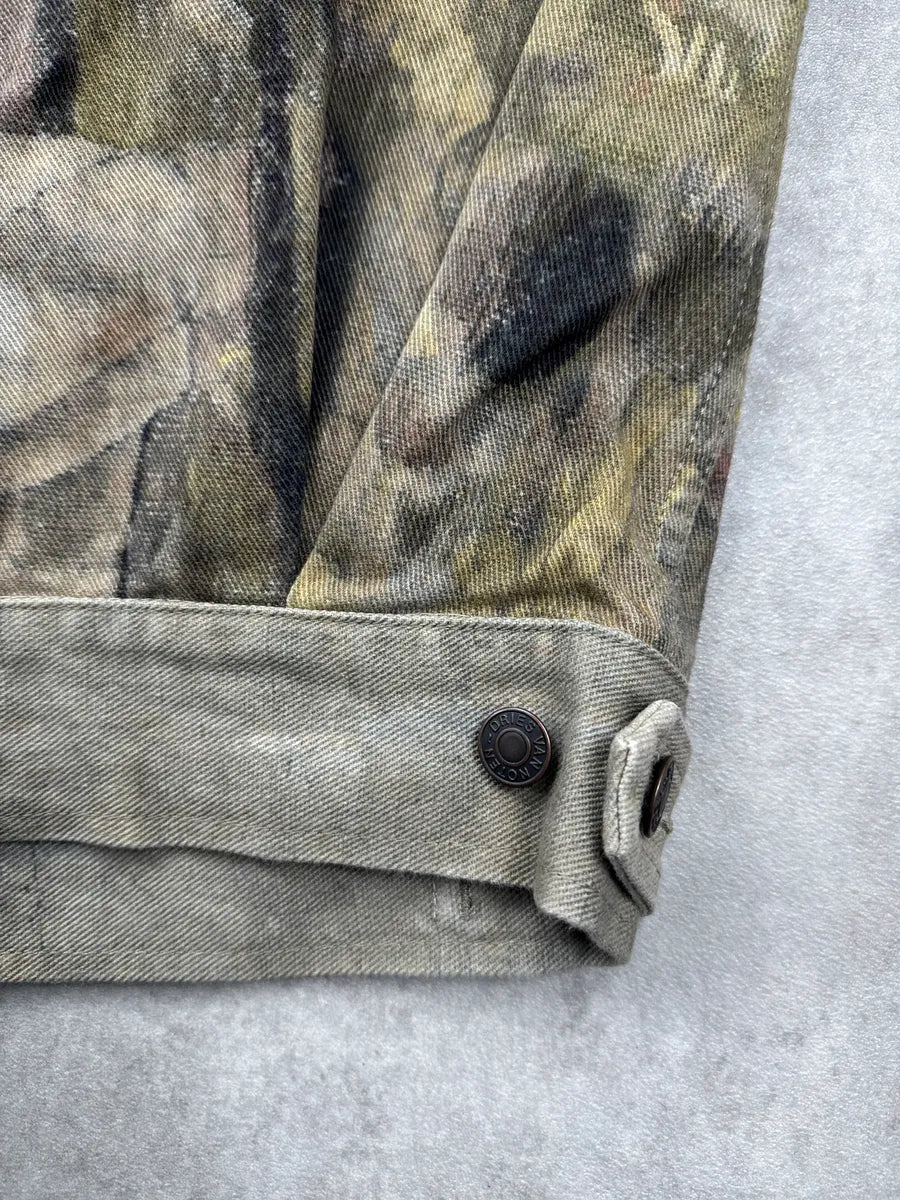 SS2017 Dries Van Noten Beige Jungle Tapestry Trucker Cropped Jacket POjkOOQO 12