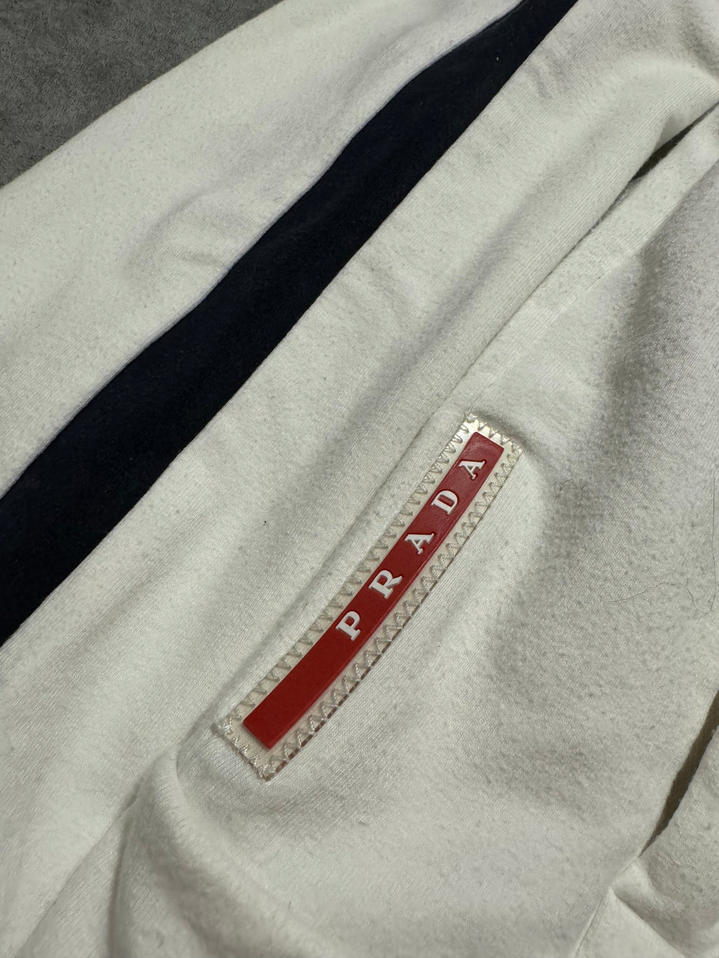 SS2017 Prada White & Navy Minimalist Sweatshirt (XS/S) - 8