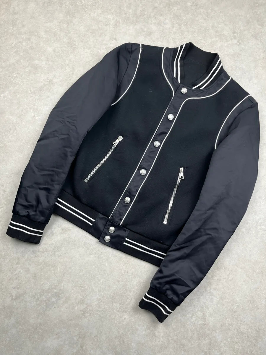 Balmain Black Back Logo Bomber Jacket PSYjvBJx 7