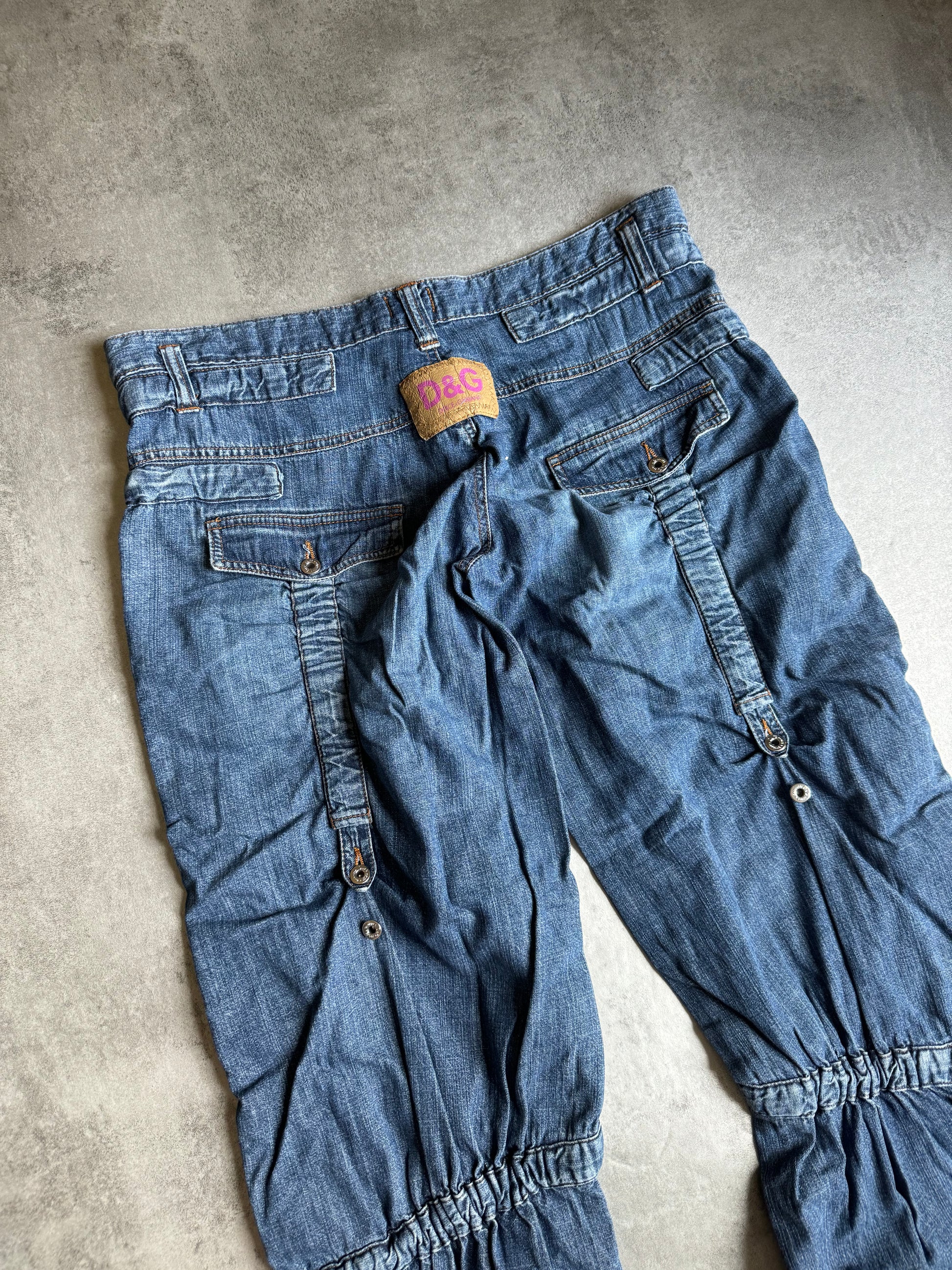 SS2004 Dolce & Gabbana Flared Denim Pants (M) - 4