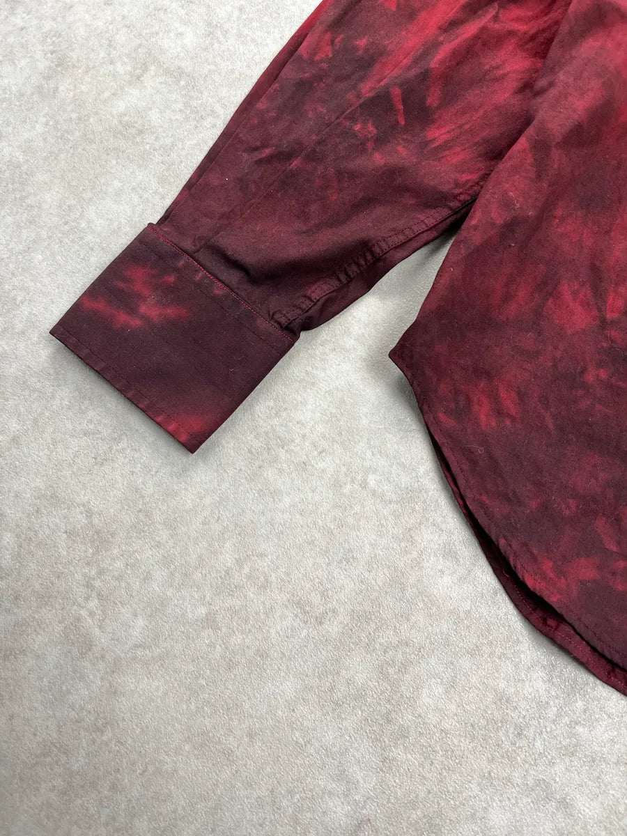 AW2001 Dolce & Gabbana Dyed Dark Red Shirt PWWoQEHE 5