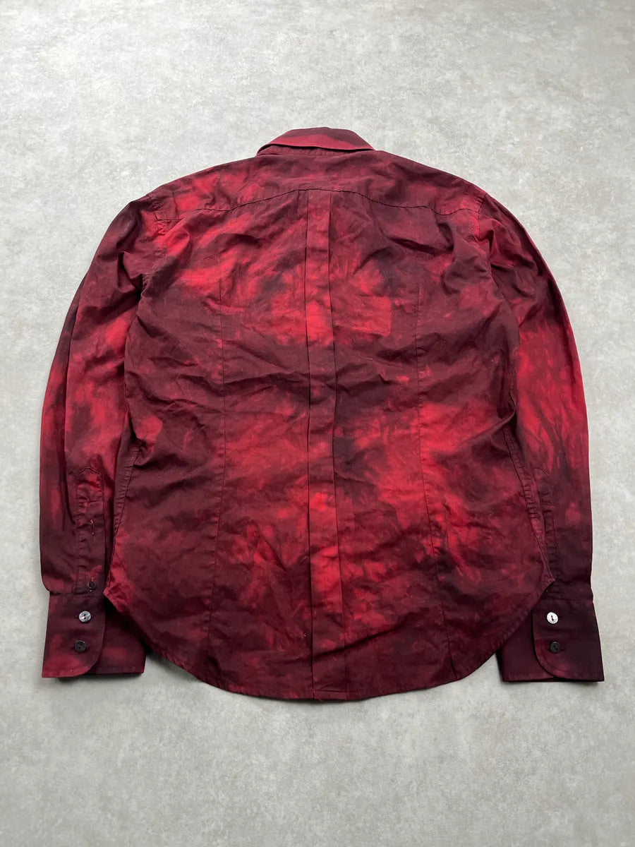 AW2001 Dolce & Gabbana Dyed Dark Red Shirt PWWoQEHE 6