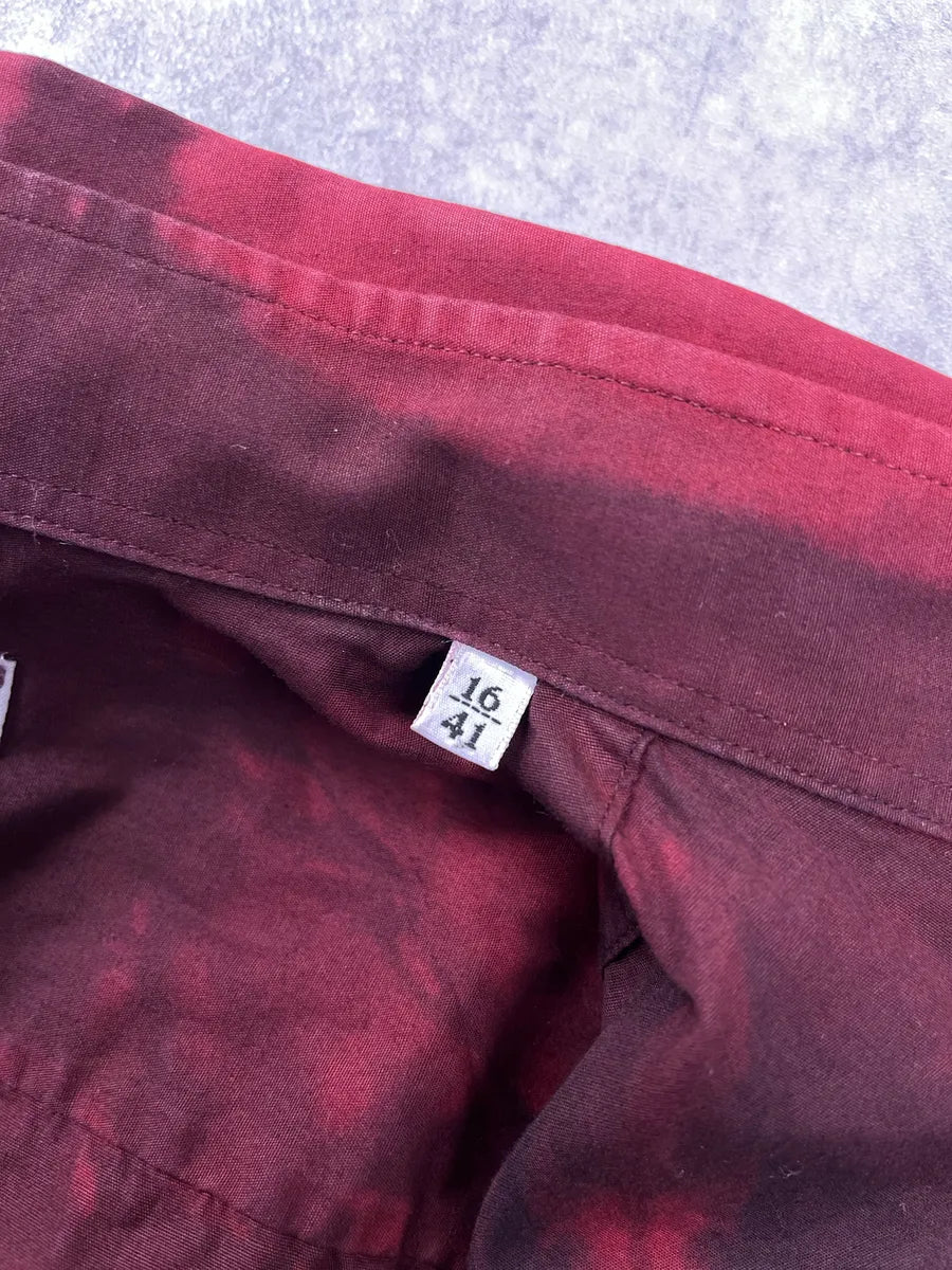 AW2001 Dolce & Gabbana Dyed Dark Red Shirt PWWoQEHE 10