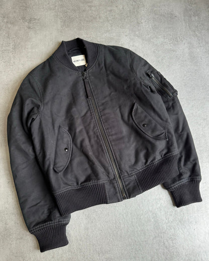 AW2003 Helmut Lang Black Bondage Re-edition Bomber Jacket (M) - 3