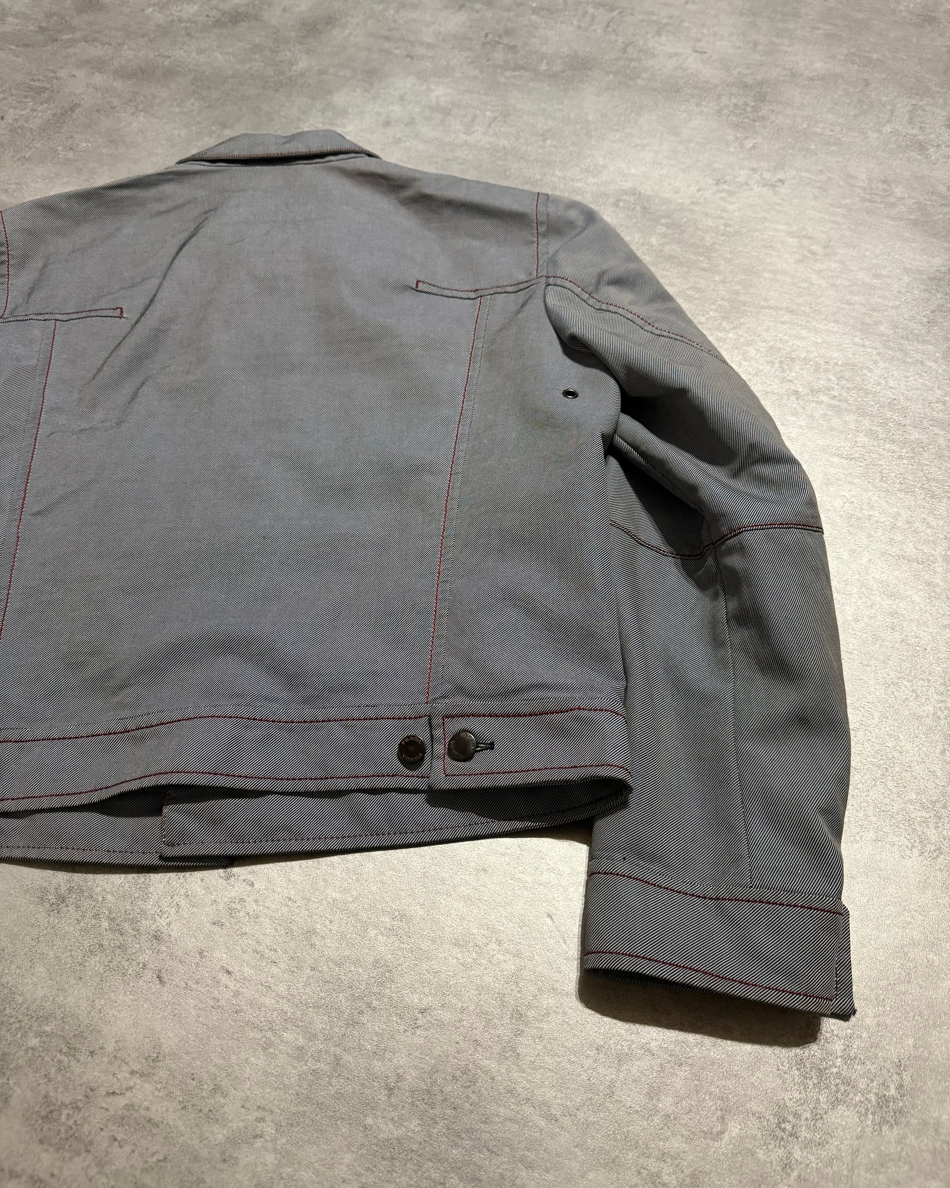 2000s Prada Linea Rossa Marine Coach Jacket (M) - 7