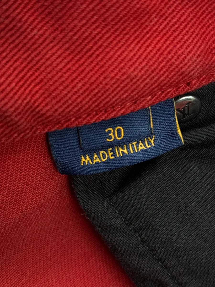 SS2024 Louis Vuitton Red Denim Monogram Ombré Straight-Leg Jeans PfiGEwVS 8
